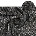 Tissus indiens Jacquard Brocade Hacci Polyester Rayon Spandex Stripe Jacquard tissu